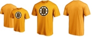 Fanatics Men's Gold Boston Bruins Team Primary Logo T-shirt